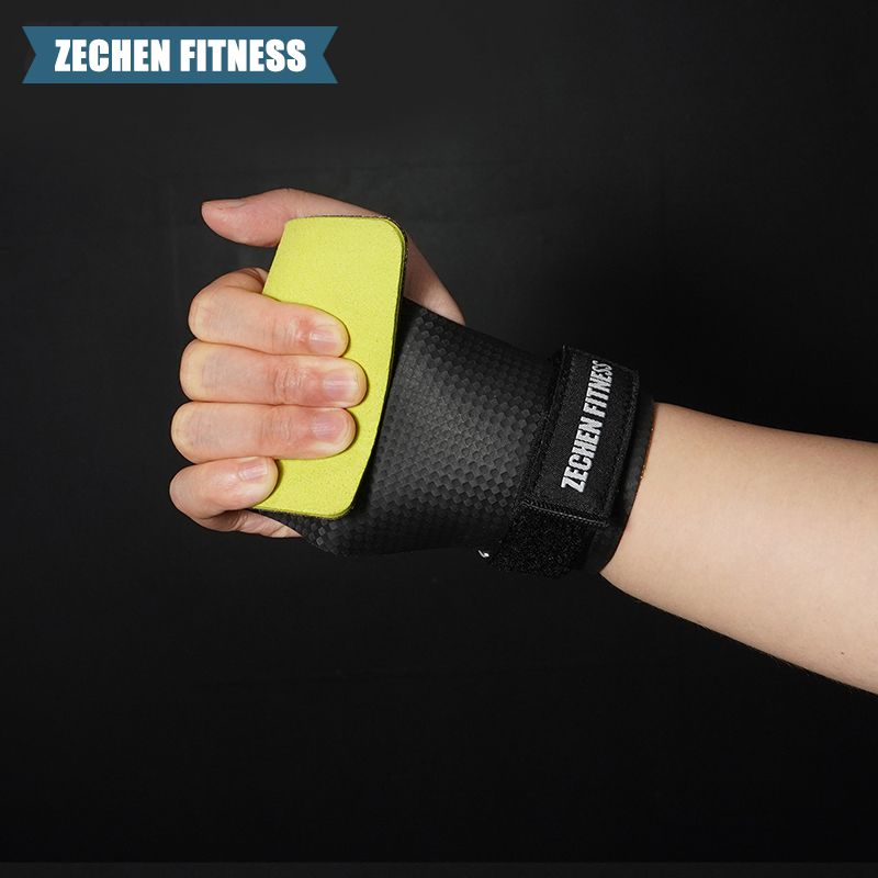 Natural rubber suede microfiber Crossfit Hand Grips Palm Protection for crossfit training, WOD, performance