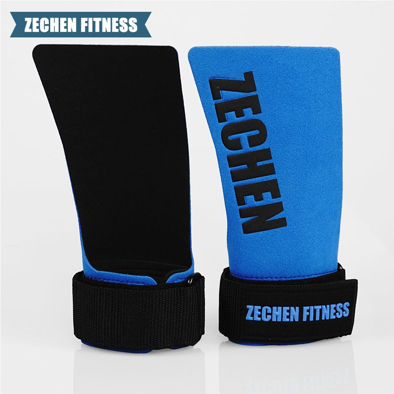 Suede microfiber leather hand grips crossfit palm grip protection for workouts, pull ups, weightlifting
