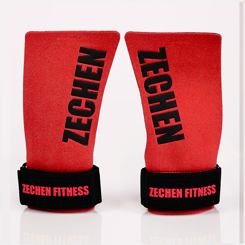 Suede microfiber leather hand grips crossfit palm grip protection for workouts, pull ups, weightlifting