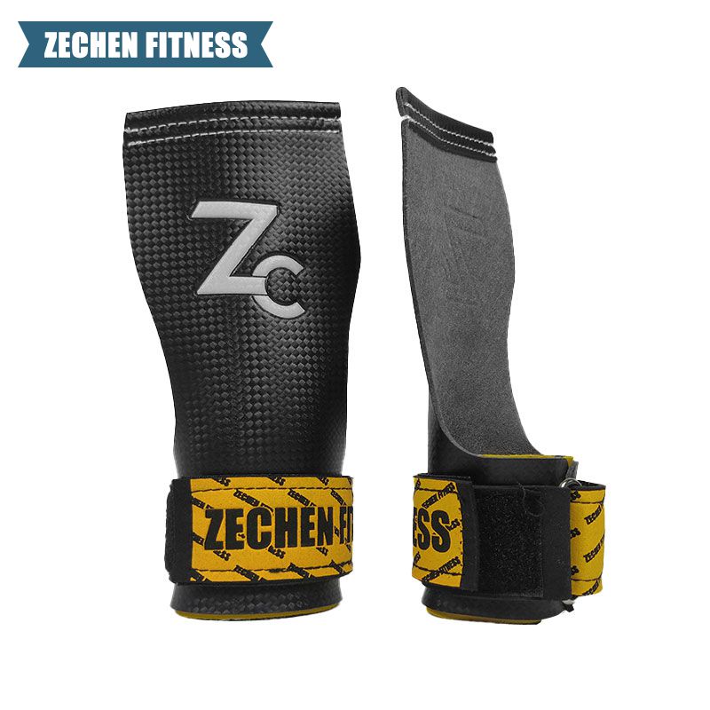 Hand Grips Premium Crossfit Carbon Fiber grips Custom Logo Wrist Procector Weightlifting Gym Crossfit Grip