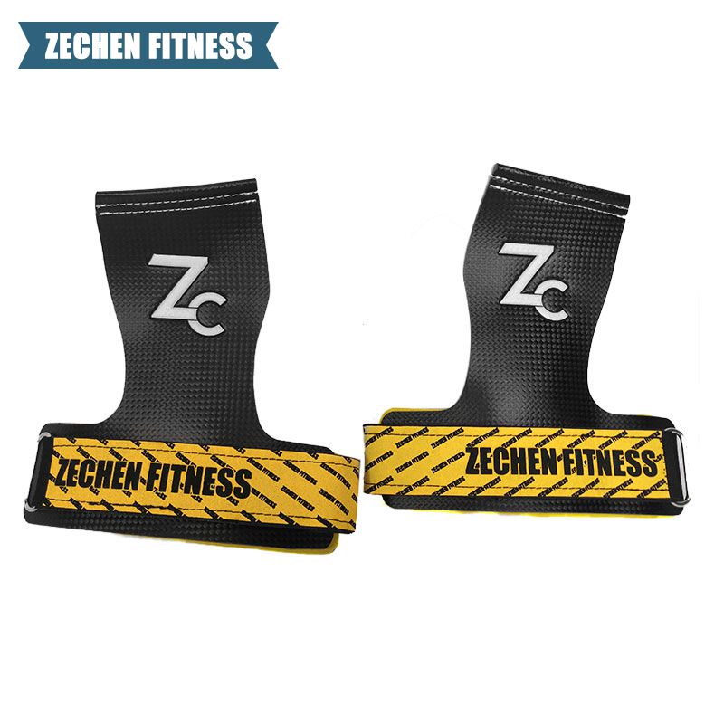 Hand Grips Premium Crossfit Carbon Fiber grips Custom Logo Wrist Procector Weightlifting Gym Crossfit Grip