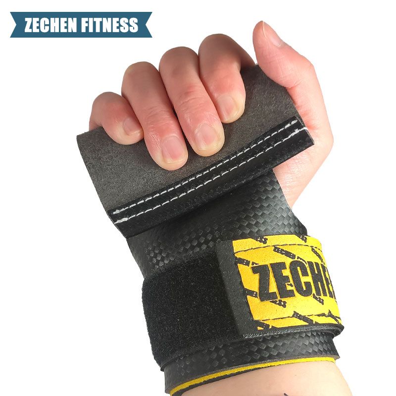 Hand Grips Premium Crossfit Carbon Fiber grips Custom Logo Wrist Procector Weightlifting Gym Crossfit Grip