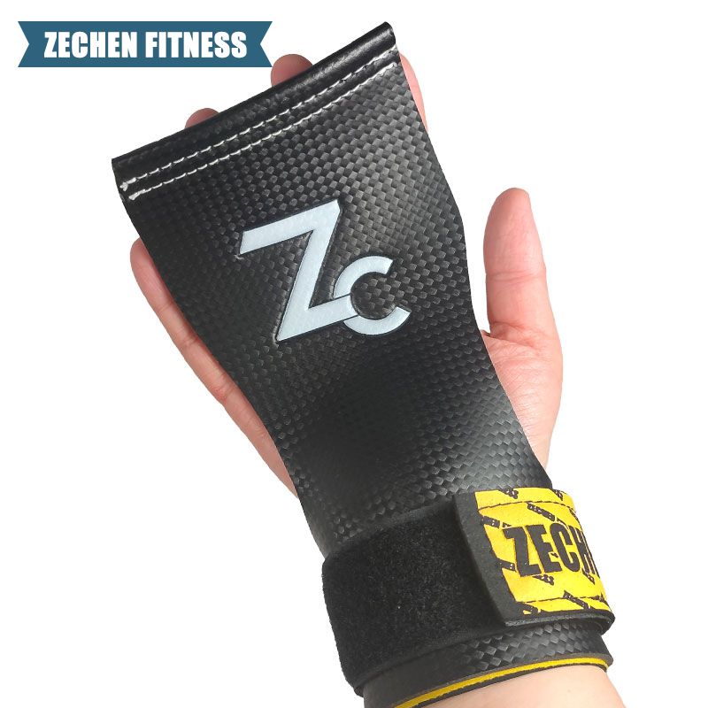 Hand Grips Premium Crossfit Carbon Fiber grips Custom Logo Wrist Procector Weightlifting Gym Crossfit Grip