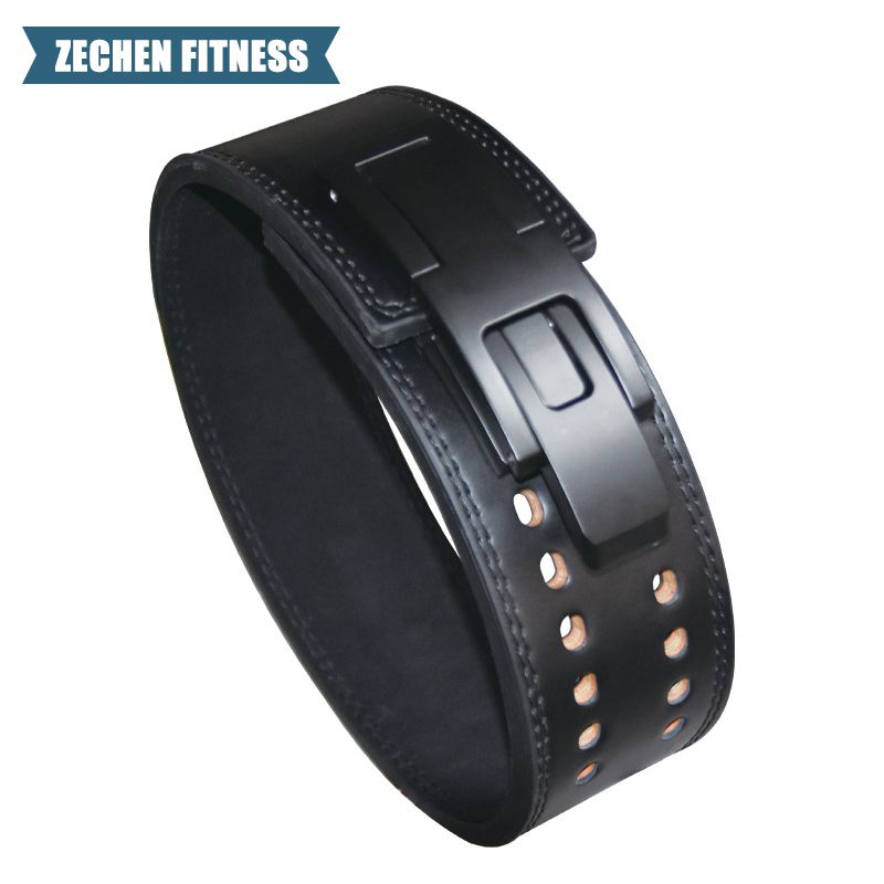 Cowhide leather Lever Belt, OEM leather belts with adjustable buckle for weight lifting, powerlifting back support