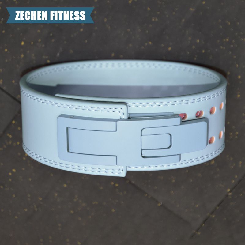 Cowhide leather Lever Belt, OEM leather belts with adjustable buckle for weight lifting, powerlifting back support