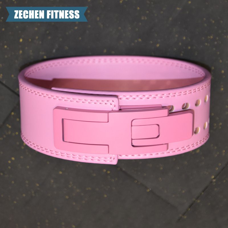 Cowhide leather Lever Belt, OEM leather belts with adjustable buckle for weight lifting, powerlifting back support