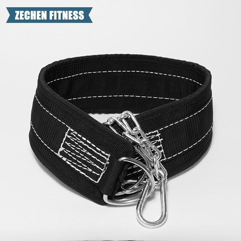 Zechen fitness dip belt with chain for pull up, heavy duty training