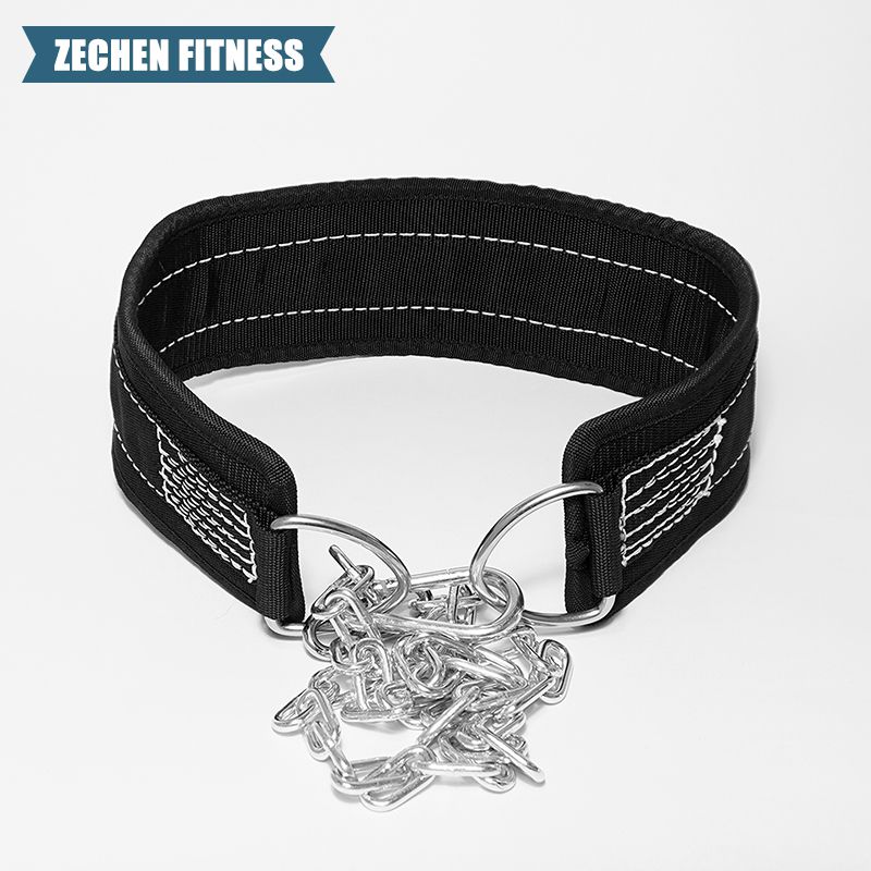 Zechen fitness dip belt with chain for pull up, heavy duty training