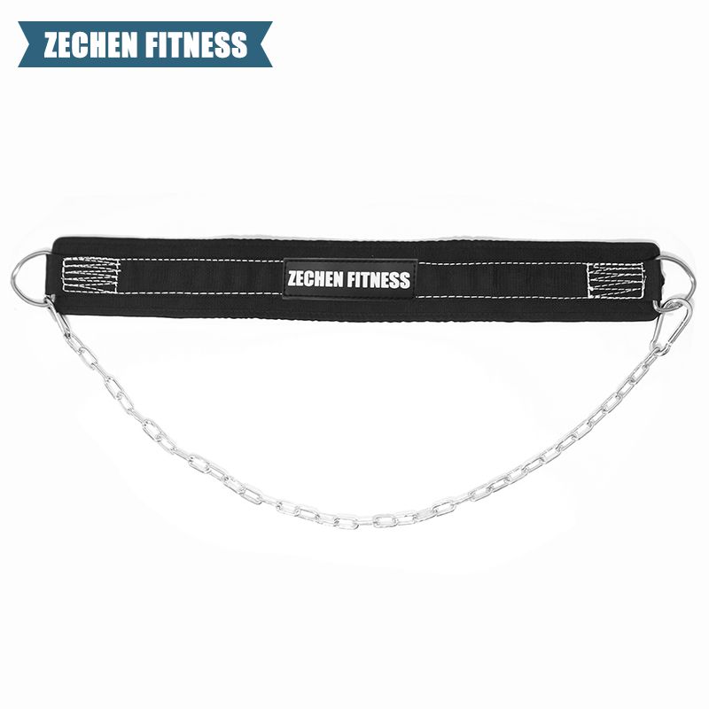 Zechen fitness dip belt with chain for pull up, heavy duty training