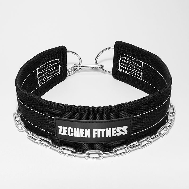 Zechen fitness dip belt with chain for pull up, heavy duty training