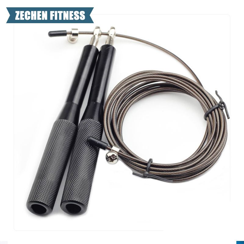 Custom Logo Adjustable Self Lock Speed Steel Wire Skipping Jump Rope
