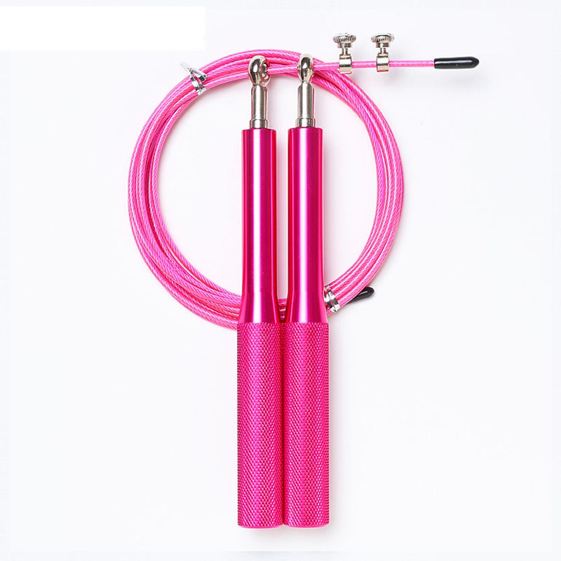 Custom Logo Adjustable Self Lock Speed Steel Wire Skipping Jump Rope