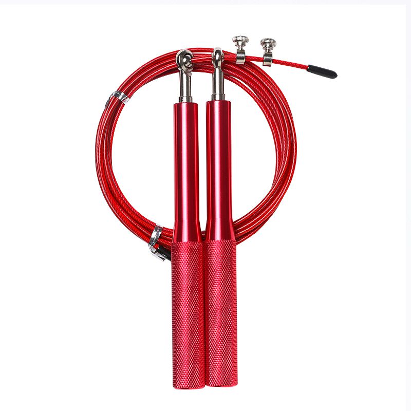 Custom Logo Adjustable Self Lock Speed Steel Wire Skipping Jump Rope