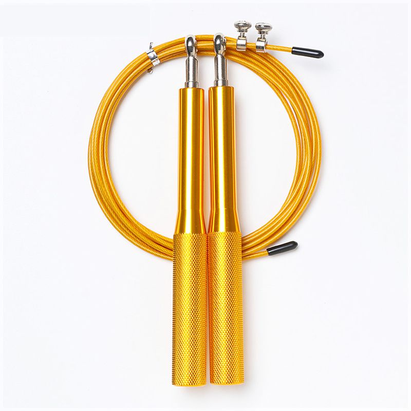 Custom Logo Adjustable Self Lock Speed Steel Wire Skipping Jump Rope