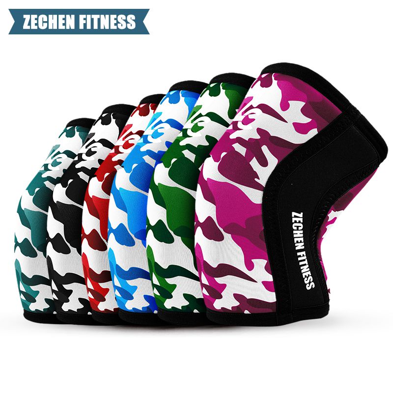 2024 Camouflage Knee Compression Sleeve 7mm /5mm Neoprene Powerlifting Knee Sleeves