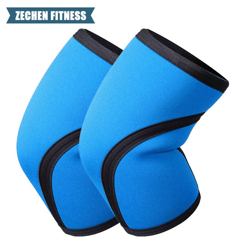 7mm/5mm Neoprene Thick Compression Knee Brace Support for Weightlifting, Powerlifting, Squatting & Fitness Activities for Women and Men Black