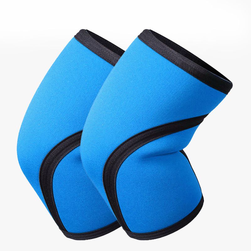 7mm/5mm Neoprene Thick Compression Knee Brace Support for Weightlifting, Powerlifting, Squatting & Fitness Activities for Women and Men Black