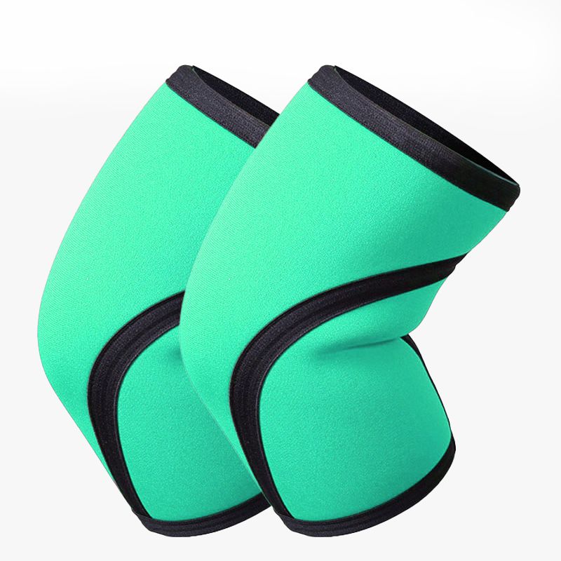 7mm/5mm Neoprene Thick Compression Knee Brace Support for Weightlifting, Powerlifting, Squatting & Fitness Activities for Women and Men Black
