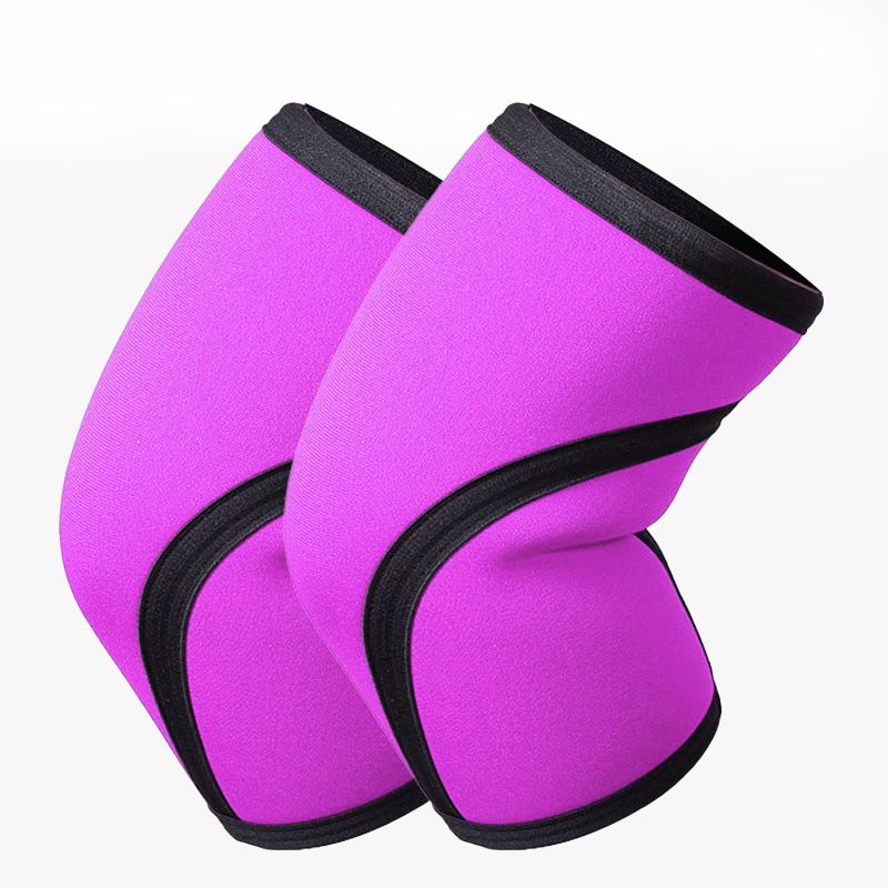 7mm/5mm Neoprene Thick Compression Knee Brace Support for Weightlifting, Powerlifting, Squatting & Fitness Activities for Women and Men Black