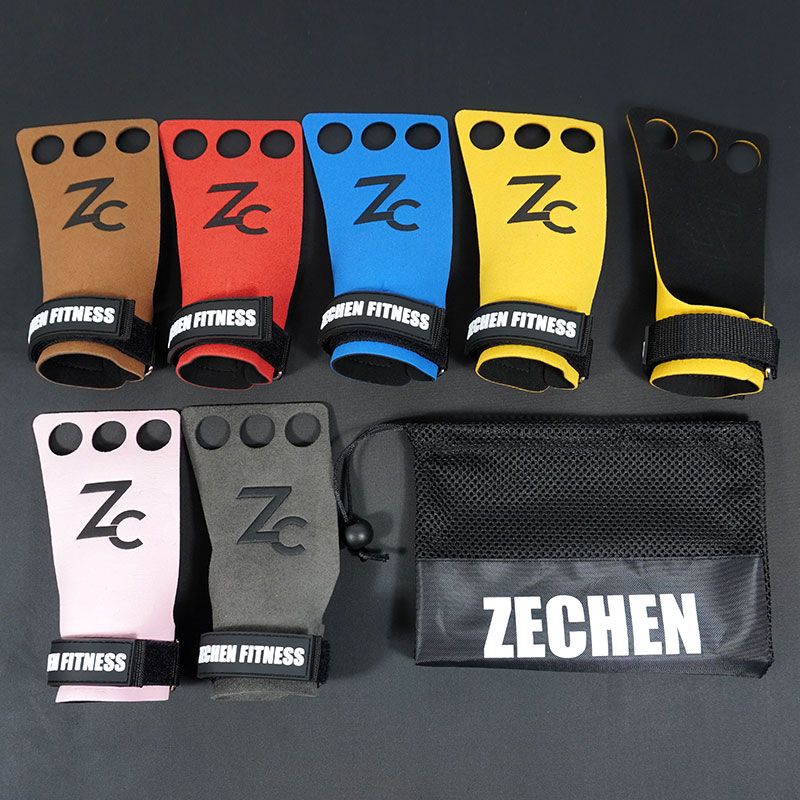 Gymnastic hand grips suede microfiber leather grip for pull up