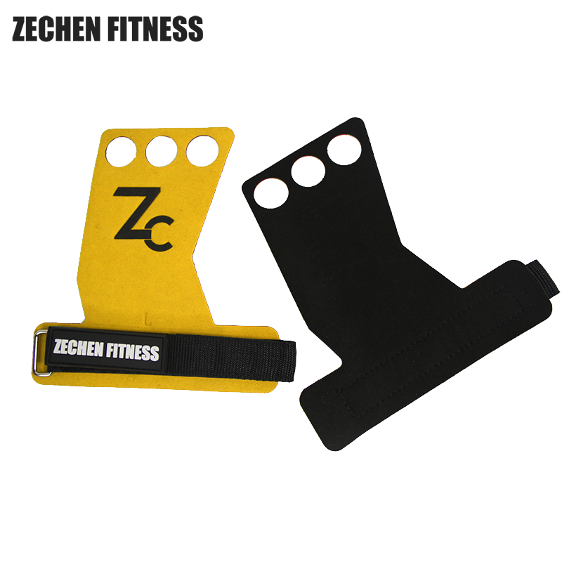 Gymnastic hand grips suede microfiber leather grip for pull up