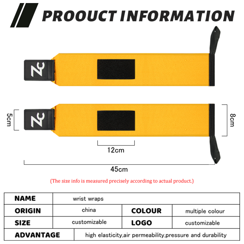 Power lifting wrist wraps with full custom prints Heavy duty weightlifting wrist wraps by Zechen Fitness