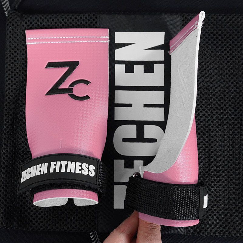 Gymnastics Carbon Hand Grips / Carbon fiber Cross Fit gym gloves Hand grip fingerless gymnastics grips