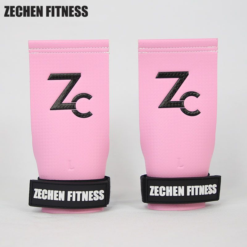 Gymnastics Carbon Hand Grips / Carbon fiber Cross Fit gym gloves Hand grip fingerless gymnastics grips