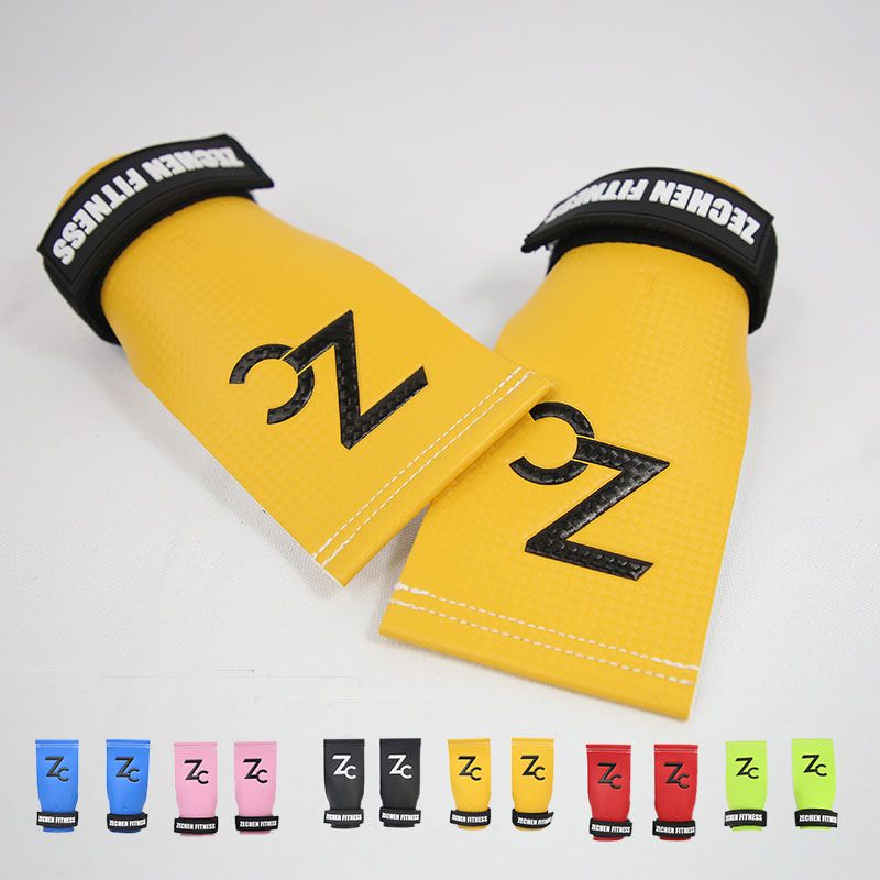 Gymnastics Carbon Hand Grips / Carbon fiber Cross Fit gym gloves Hand grip fingerless gymnastics grips
