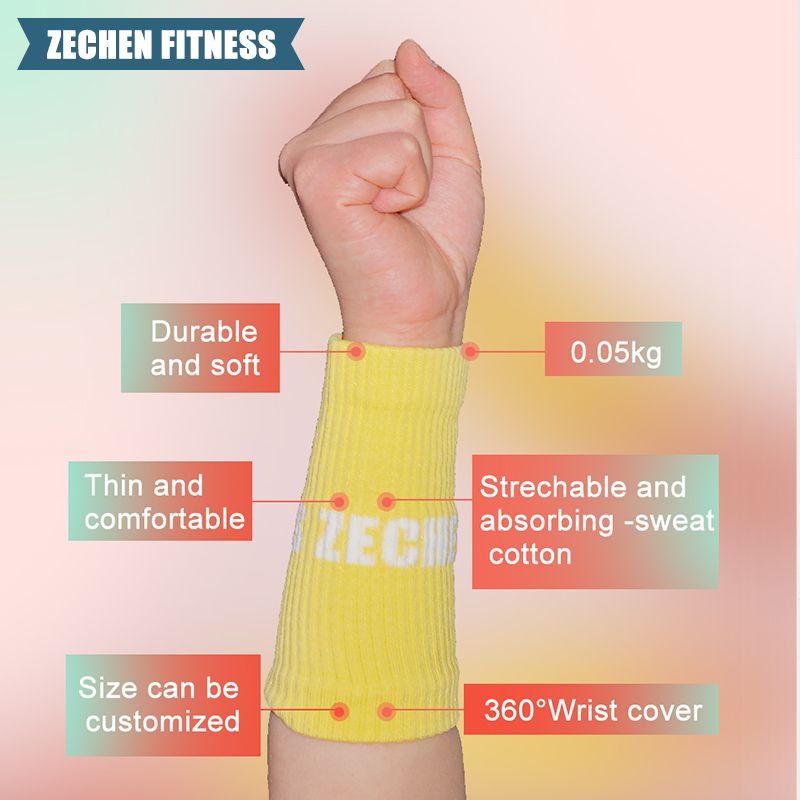 Crossfit Wristband Fitness Sweatbands by Zechen Fitness