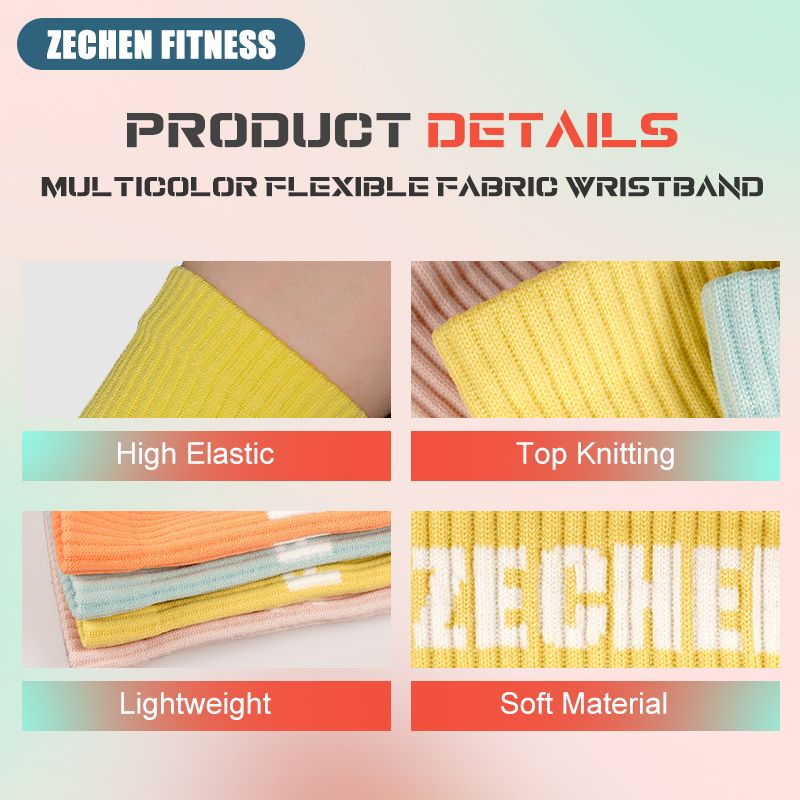 Crossfit Wristband Fitness Sweatbands by Zechen Fitness