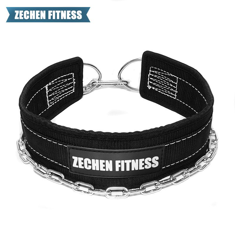 Zechen fitness dip belt with chain for pull up, heavy duty training