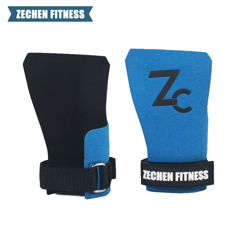 Suede microfiber leather no hole crossfit hand palm protect grip