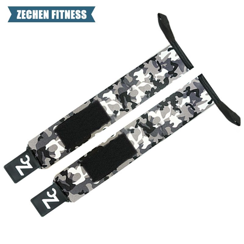 Crossfit Polyester Elastic Wrist Wraps Support by Zechen Fitness