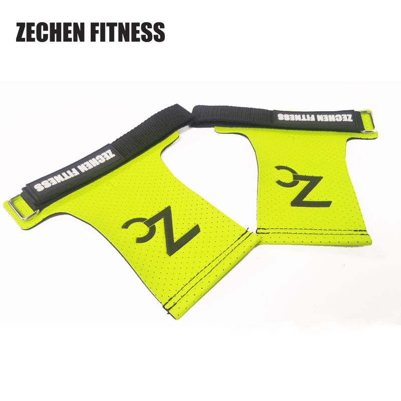 Cross Fit Weight Lifting Perforated Microfiber Leather  Gymnastics Grips Palm Grip