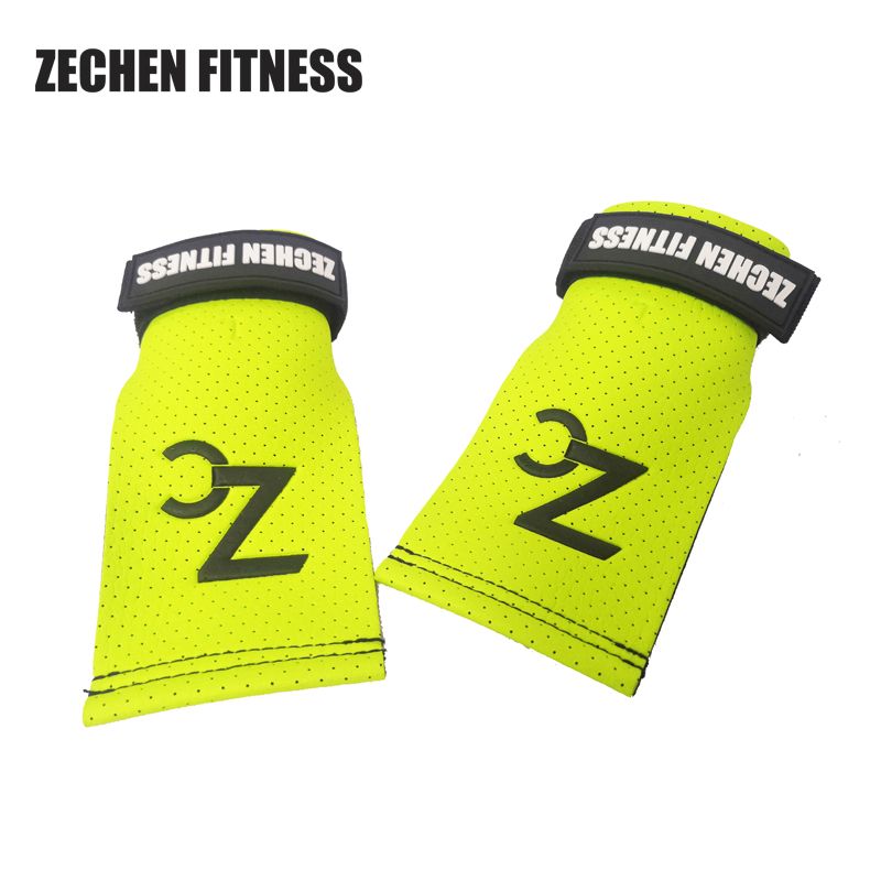 Cross Fit Weight Lifting Perforated Microfiber Leather  Gymnastics Grips Palm Grip