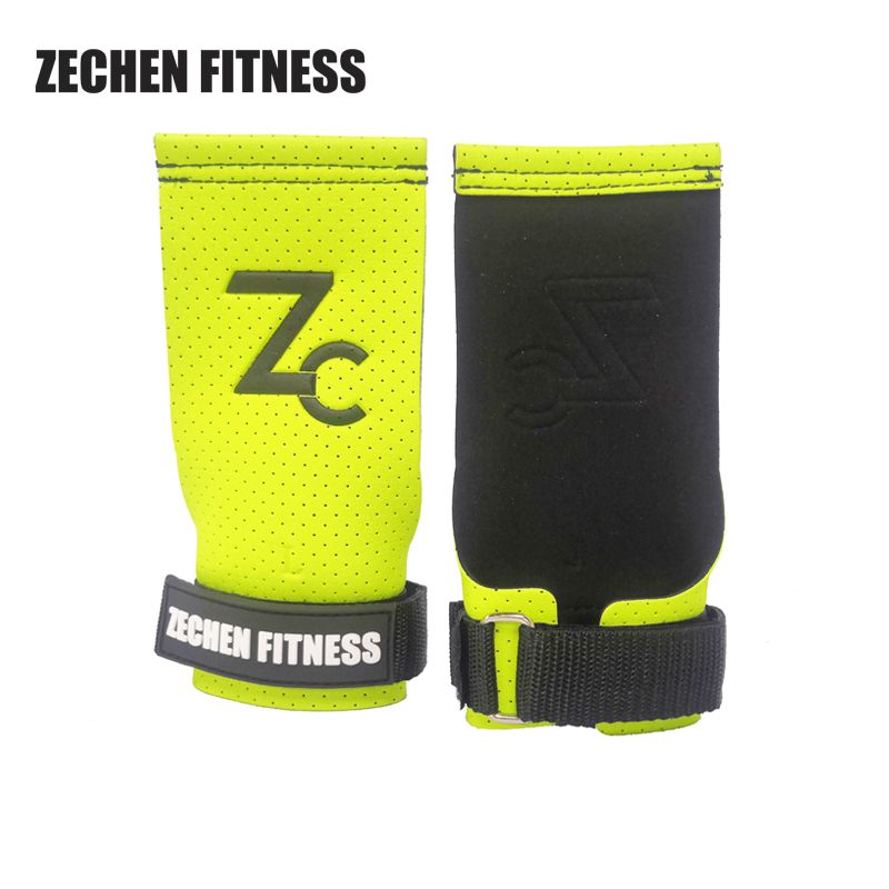Cross Fit Weight Lifting Perforated Microfiber Leather  Gymnastics Grips Palm Grip