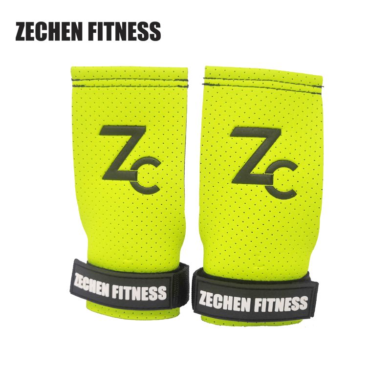 Cross Fit Weight Lifting Perforated Microfiber Leather  Gymnastics Grips Palm Grip